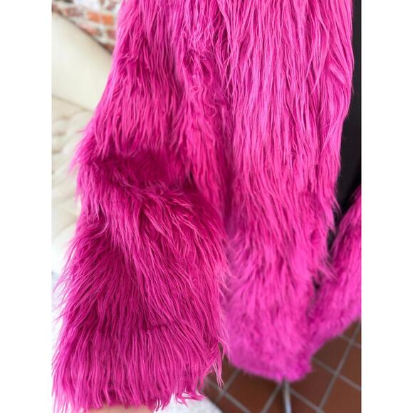 Eloquii Cozy Pink Shag Faux Fur Coat – Size 22/24 (NWT) - Picture 4 of 6
